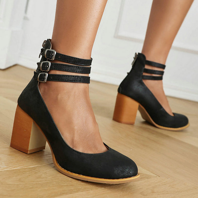 JOVIANNE | SMOOTH ANKLE-STRAP SANDALS