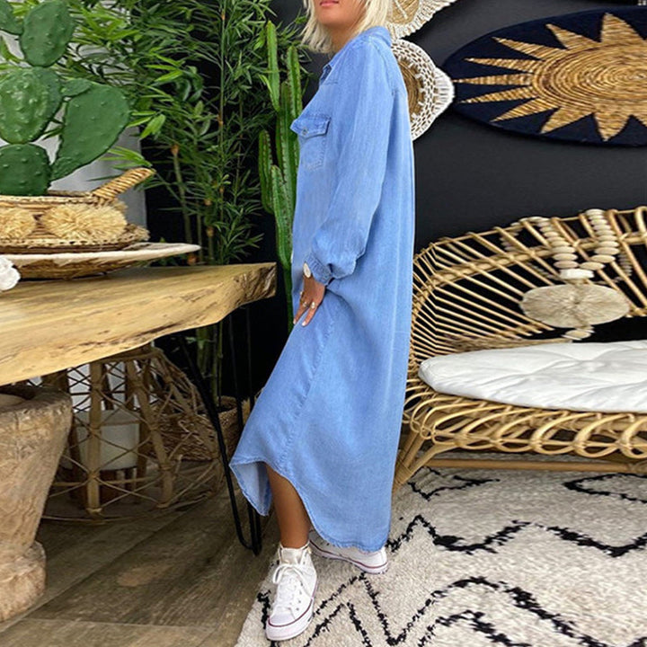 Leah™ | Denim Shirt Dress
