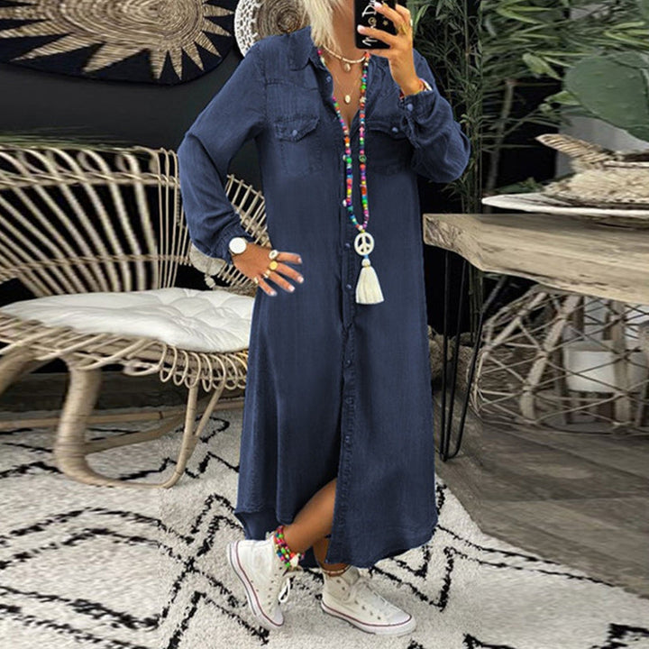 Leah™ | Denim Shirt Dress