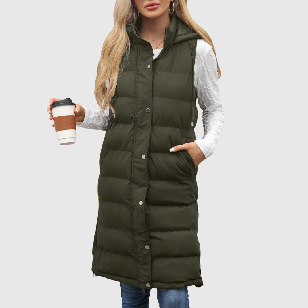 LIFIA | CASUAL SLEEVELESS HOODED VEST