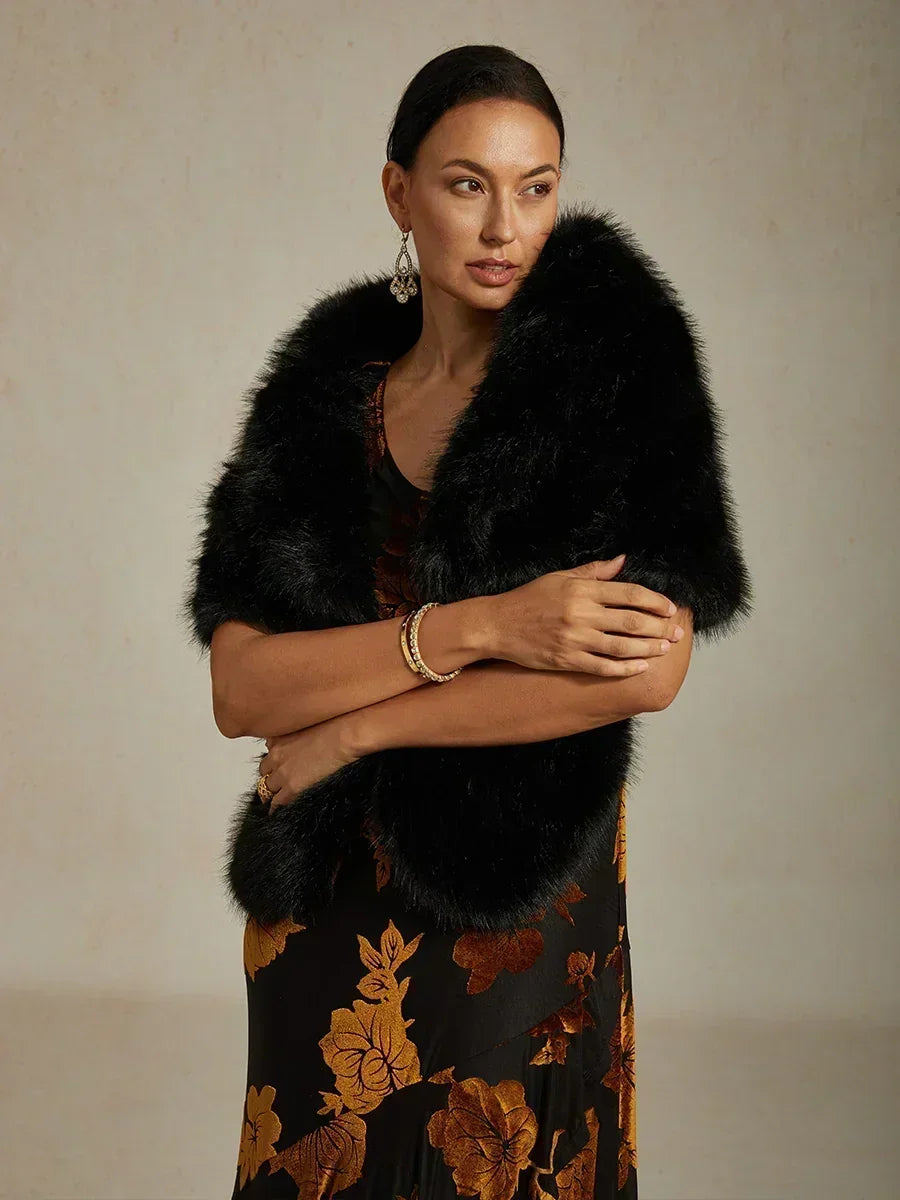 Floral Evening Gown with Asymmetrical Hem