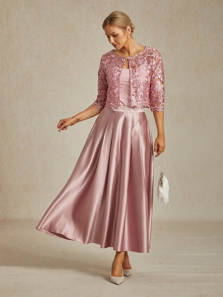 Floral Embroidered Lace Jacket With Scallop Detail