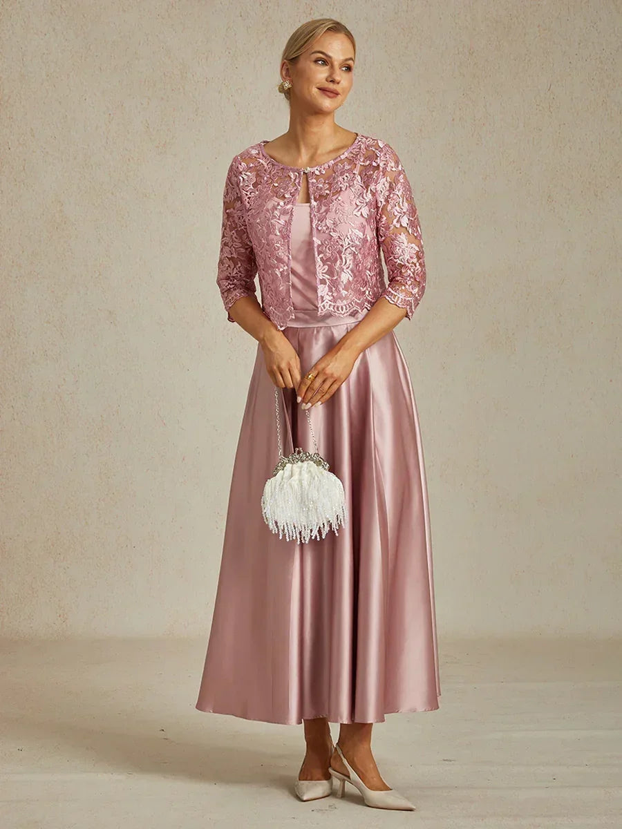 Formal Satin A-Line Ballgown Skirt with Pockets