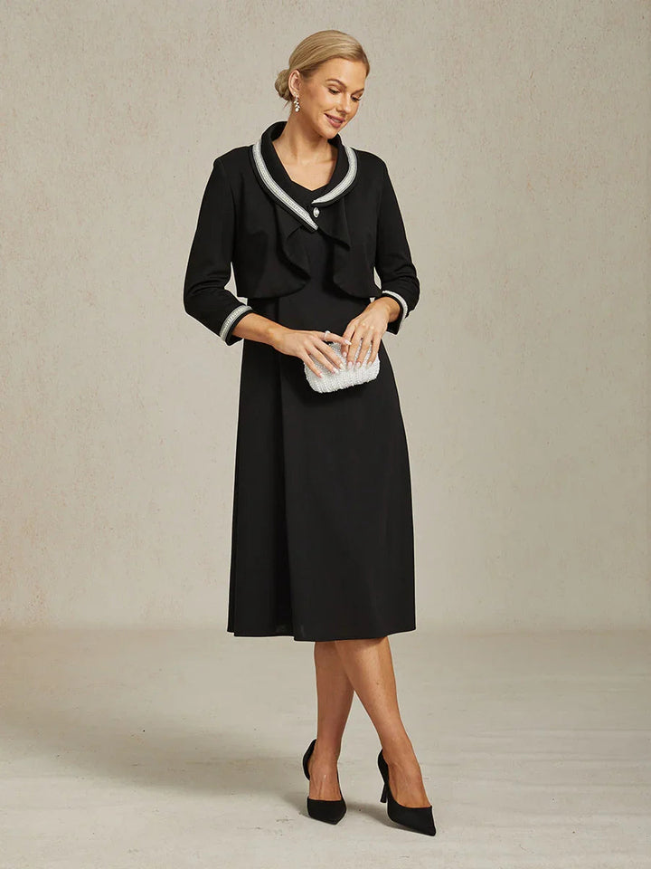 Elegant Stretch Beaded Jacket with Two-Way Styling