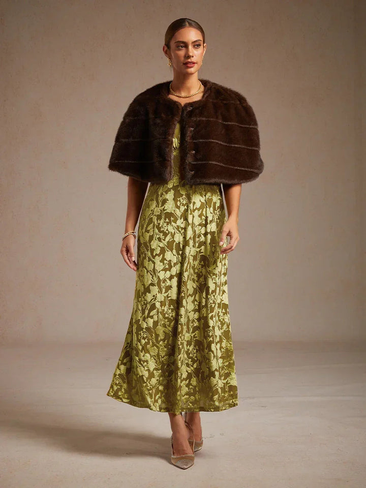 V-Neck Floral Maxi Dress