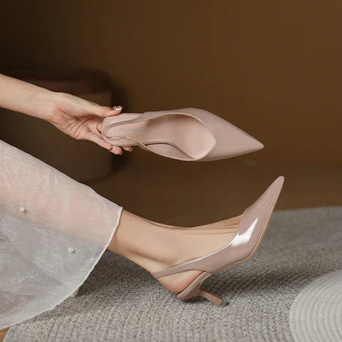 LANA | PU LEATHER SLINGBACK HEELS