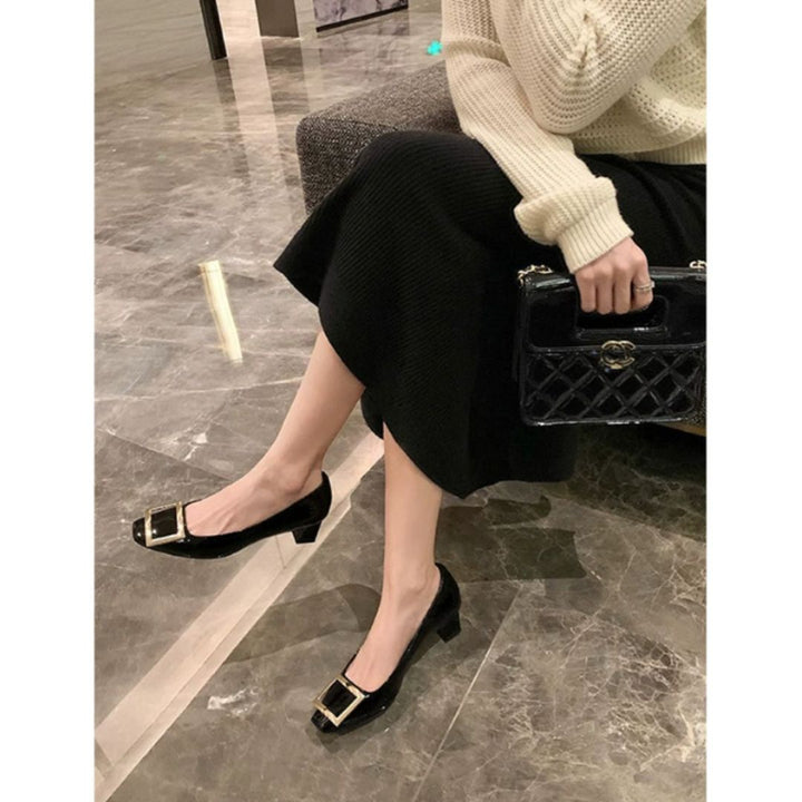 ODELYS | SQUARE-TOE MID-HEEL SANDALS