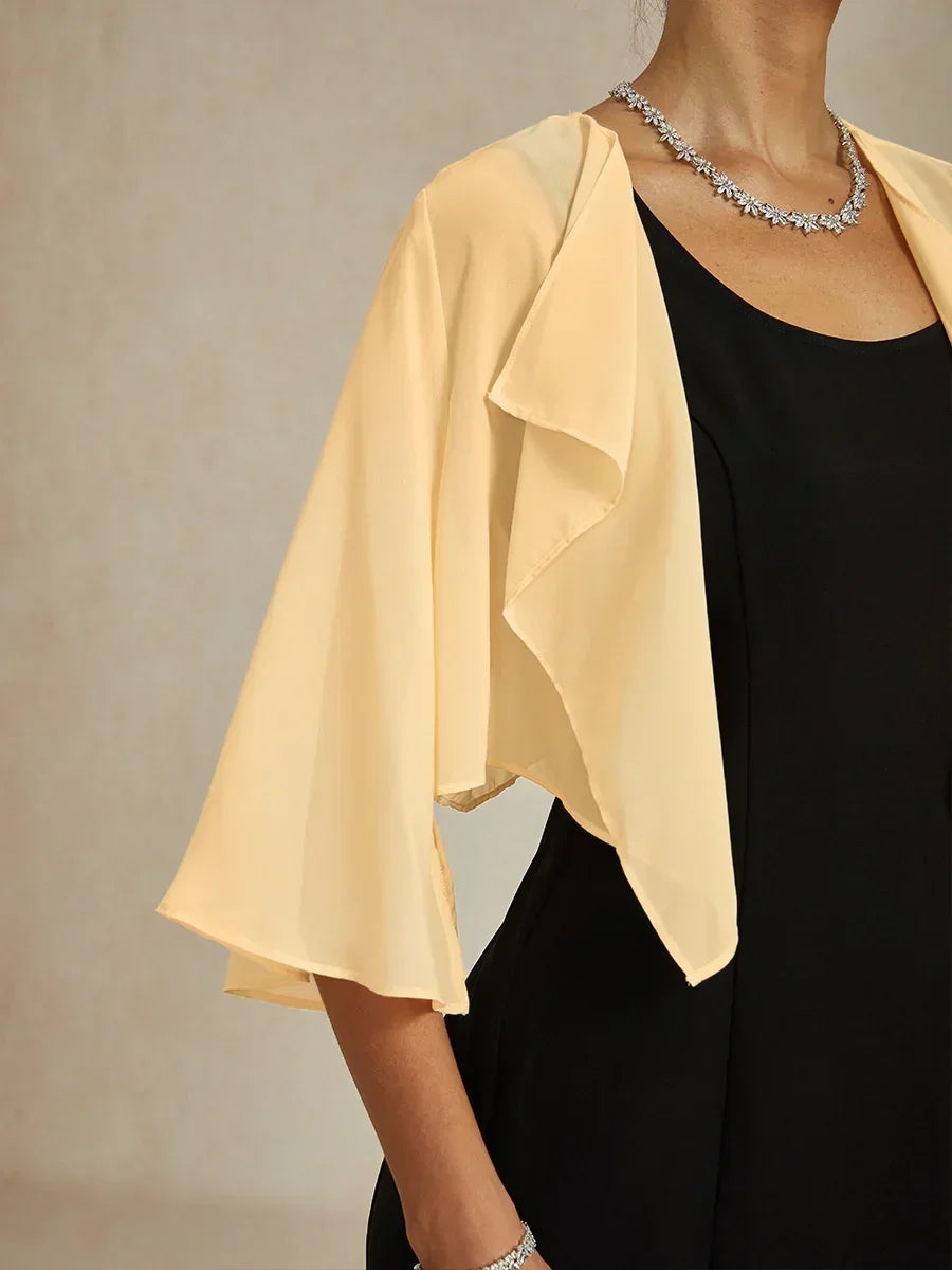 Sheer Chiffon Evening Cover Up