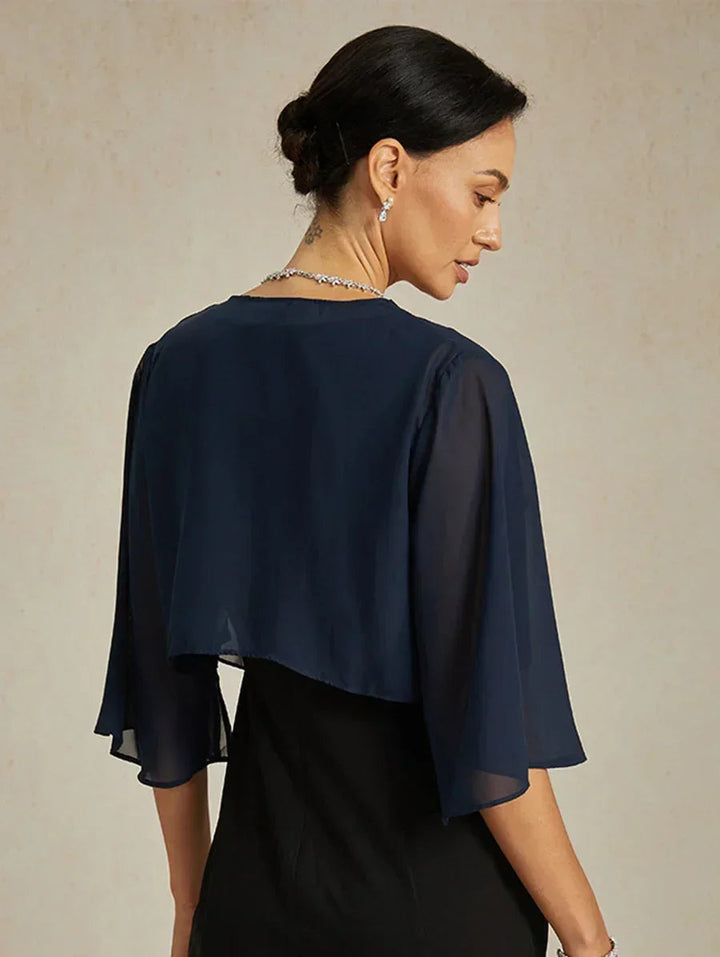 Sheer Chiffon Evening Cover Up
