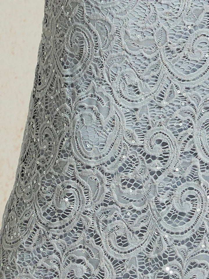 Stretch Lace Sequin Jacket with 3/4 Sleeves