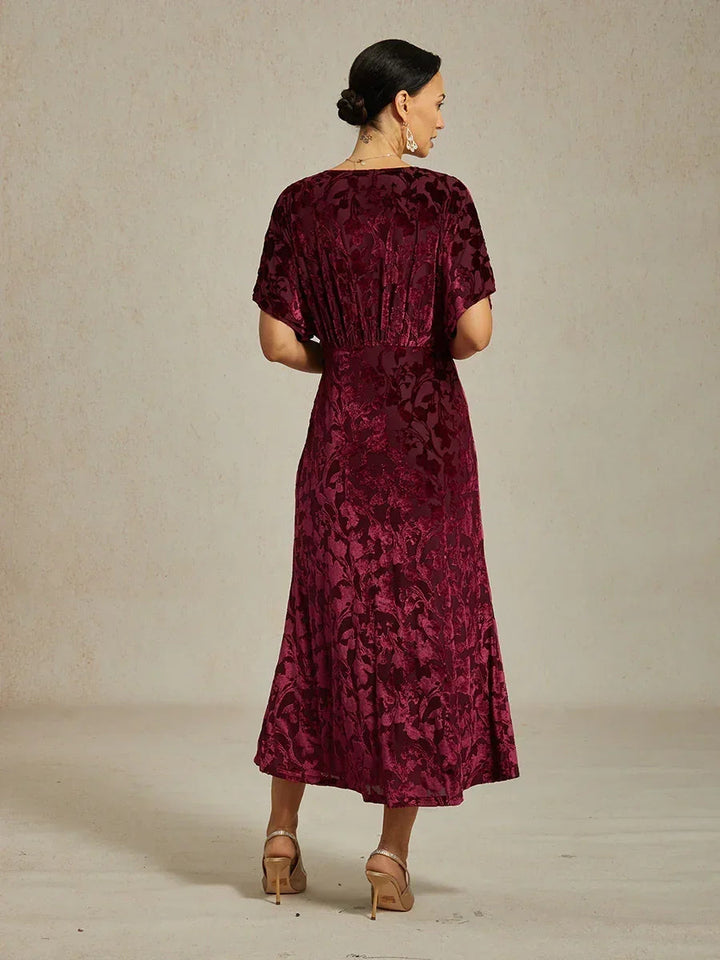 V-Neck Floral Maxi Dress