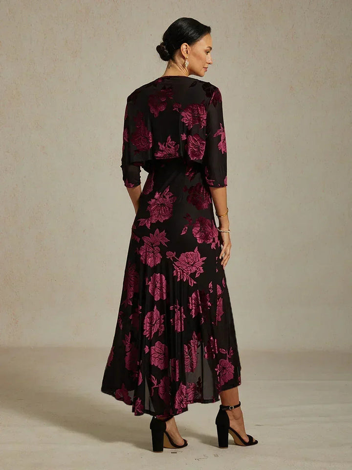 Floral Stretch 3/4 Sleeve Shrug