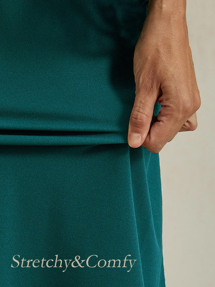 Rosette Lace A-Line Gown with Sequin Embellishment