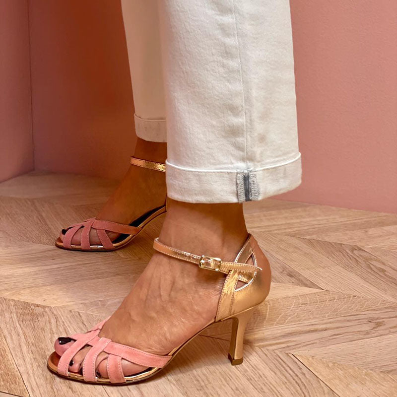 NERINA | HIGH-HEELED OPEN TOE SANDALS