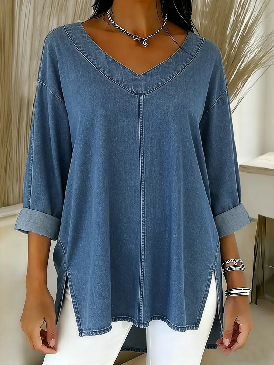 Salia™ | Stylish Denim Top