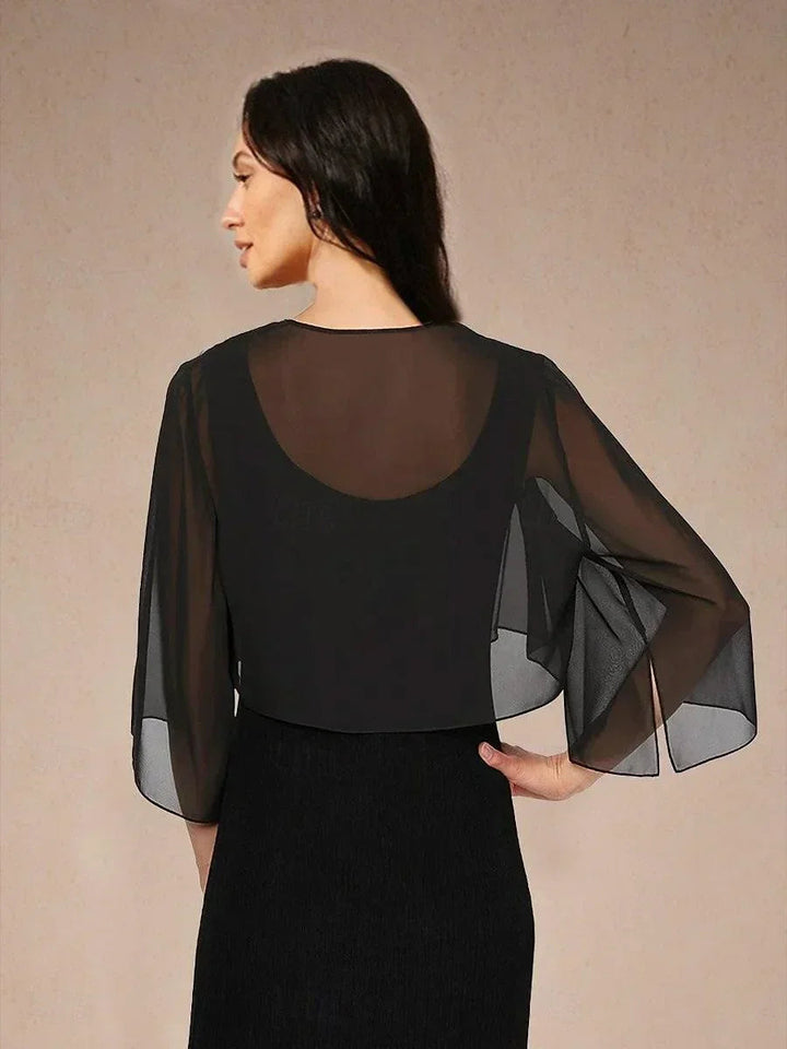 Sheer Chiffon Evening Cover Up